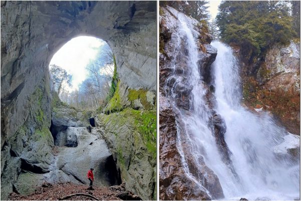 Bihar-kapu-barlang és a Vércsorog-vízesés